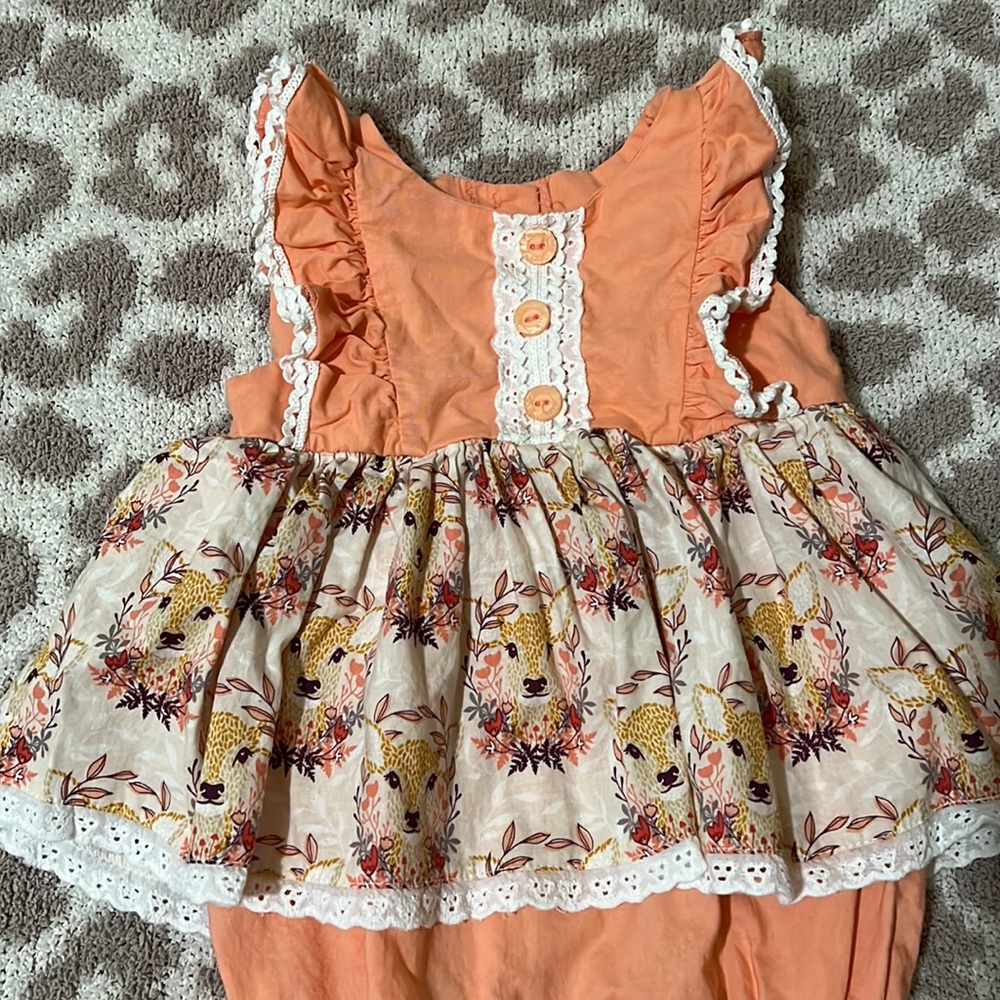 Ric Rac Ruffles one piece🤎 - Picture 2 of 2